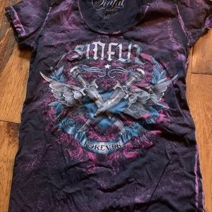 Sinful shirt size medium fits like a small like new